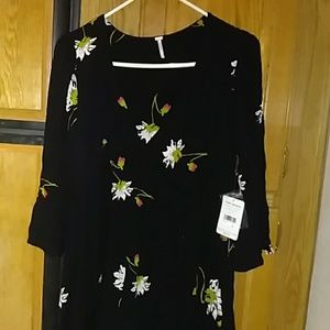 New free People long sleeve v neck dress